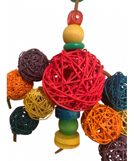 Parrot-Supplies Munch Ball Cluster Parrot Toy Parrot-Supplies Munch Ball Cluster Parrot Toy